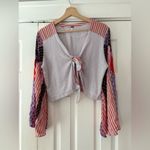 We The Free Free People Pajama Party Cardigan with Tie Front Size Small EUC‎ Photo 1