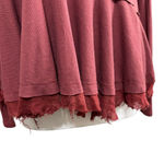We The Free Women's Burgundy Long Sleeve Shirt Size S Photo 2