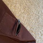 Menace Brown Embroidered Logo Hoodie Photo 4