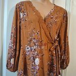 Maurice's  Sz 1X Floral Wrap Blouse Photo 3