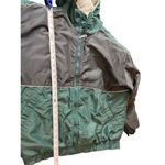 Nike 90s VTG Green Black Color Block Heavy Bomber Hooded Zip Jacket M Photo 8