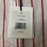 ONIA  Spanish Red Marie Dress Red & Metallic Stipe NEW Photo 5