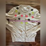 Kate Spade S - - cardigan with rhinestone flowers embroidered Photo 9