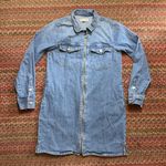 Madewell  ZIP UP LONG SLEEVE DENIM MINI DRESS Photo 0