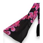 Free People  intimately Symphony Black‎ M Bell Sleeve Tunic Semi Sheer Dress Boho Photo 3