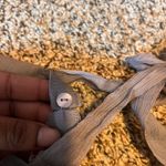 Torrid  Cold Shoulder Ruffle Tie Neck Long Sleeve Top Blouse‎ Gray Size 00 Photo 3