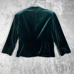 Adrianna Papell  Blazer Velvet Women 8 Ruched‎ Buttons Evening Gothic Deep Green Photo 2