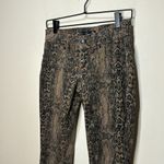 Seven7 Brown Snakeprint Skinny Stretch Jeans Size 4 Photo 2