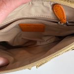 Cole Haan Amanda Straw Small Orange Leather Satchel Bag Purse NWT Y2K Photo 6