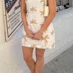 Lulus Ivory Palm Tree Embroidered Mini Dress Photo 3