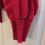 Angashion Puff Long Sleeve Blouse with Back Bow Photo 3