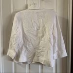 Jones Studio Dress Barn  White Linen Blend Blazer size 4 Photo 8