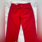 ZARA  Red Mid Rise Straight Leg Jeans Z1975 Premium Denim SZ 4
New Without Tags Photo 4