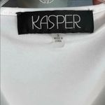 Kasper  Women’s White Split Front Studded Tunic Top Size Small Photo 5