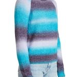 BB Dakota Steve Madden bright rainbow ombre striped fuzzy sweater size XXL Photo 5