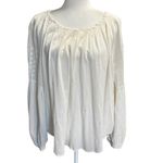 Doên White Embroidered Peasant Blouse Boho Cottagecore XS Photo 1