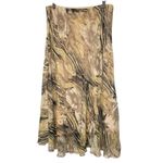 Vintage Women Med Midi Skirt Paisley Fairycore Garden Fairy Lined Goblincore Green Photo 1