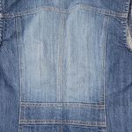 Baccini  Blue Denim Vest with Colorful Floral Embroidery Size L Photo 12