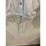 Sejour Nordstrom White Polyester Satin Jeans Style Jacket Photo 4