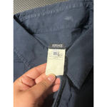 Versace Vintage  Jeans Couture Women's‎ Button Down Cotton Navy Blue Shirt XXXL Photo 2
