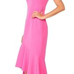 Bardot NWT  ‘Lisandra’ Shock Pink Magenta Ruffle Midi Dress- Size 6 Photo 2