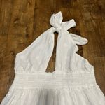 Aerie NEW White Spring Eyelet Fling Mini Dress Sz XL Halter Tie Floral Photo 8