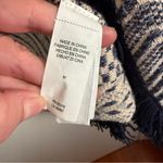 Lucky Brand  Geometric Navy and Cream Cardigan Women's Medium VTG Photo 3