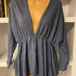 Anama USA Anama Sweater Babydoll Plunging Neckline Pullover women’s Medium Photo 0
