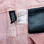 H & M pink distressed denim skirt size 4 90s Photo 2