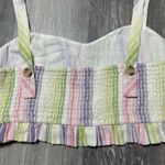 Majorelle  Revolve Everest Top in Pastel Pink Purple Green Crop Top Photo 2