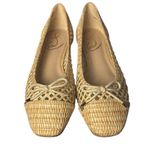 Sam Edelman New May Raffia Flats Natural Woven Ballet Shoes Sz 6 Neutral Bow Photo 0