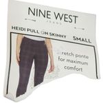 Nine West Women's Ponte Pants High Rise Heidi Pull On Skinny Stretch Small NWT Photo 5