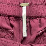 Free People lightweight burgandy pants size M Photo 5