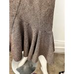 Necessary Objects Vintage 90s brown Chevron pleated flared A Line Midi Skirt Med Photo 1