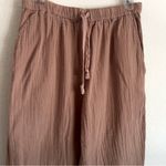 Wilfred  Free 100% Organic Cotton brown pull on wide leg Sail Pant size S Photo 10