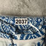 Hatley Dress Womens Medium Blue White Geometric Jersey Knit Office Business Blue Photo 9