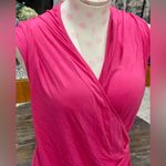 Tommy Bahama Tambour Sleeveless Shirred Faux Wrap Top - Rose Bed - XL - NWT Photo 5