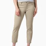 Dickies NWT Perfect Shape Skinny Fit Capri Pants In Rinsed Oxford Stone Photo 2