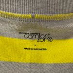 New York And Company Yellow/Grey Striped Dress Large Photo 1