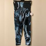 Spanx NWT Women's Booty Boost Active Marbled Blue Black 7/8 Leggings Size XS Photo 1