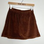 American Eagle  Brown Corduroy Mini Skirt Photo 3