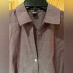 Eddie Bauer  Mauve Wrinkle-Free Stretch 3/4-Sleeve Button-Down Shirt‎ Size Small Photo 1