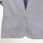 Grace Elements  Shirt Sleeve Pin Striped Blazer Photo 2