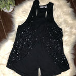 Newport News  black sequins sleeveless vest medium Photo 0