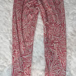 Modern Lux  candy cane Christmas Santa leggings pants woman’s size XL Photo 0