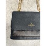 Coach Black Leather Chain Shoulder Bag Photo 2