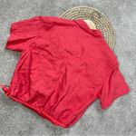 Athleta Playa Tie Wrap Top 100% Linen Shortsleeve in Coral Passionfruit Size L Photo 6