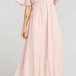 Show Me Your Mumu  EMILY EMPIRE MAXI DRESS DUSTY BLUSH CRISP XXS Photo 0