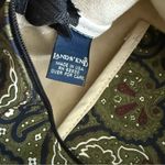 Lands' End Land’s End Leather Handle Paisley Canvas Tote Photo 9