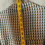 Alexa Admor Womens Shirt Dress Green Blue Color Midi Size S Belted Long Sleeve‎ Photo 4